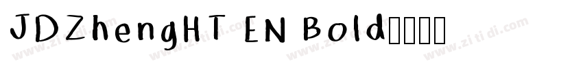 JDZhengHT EN Bold字体转换